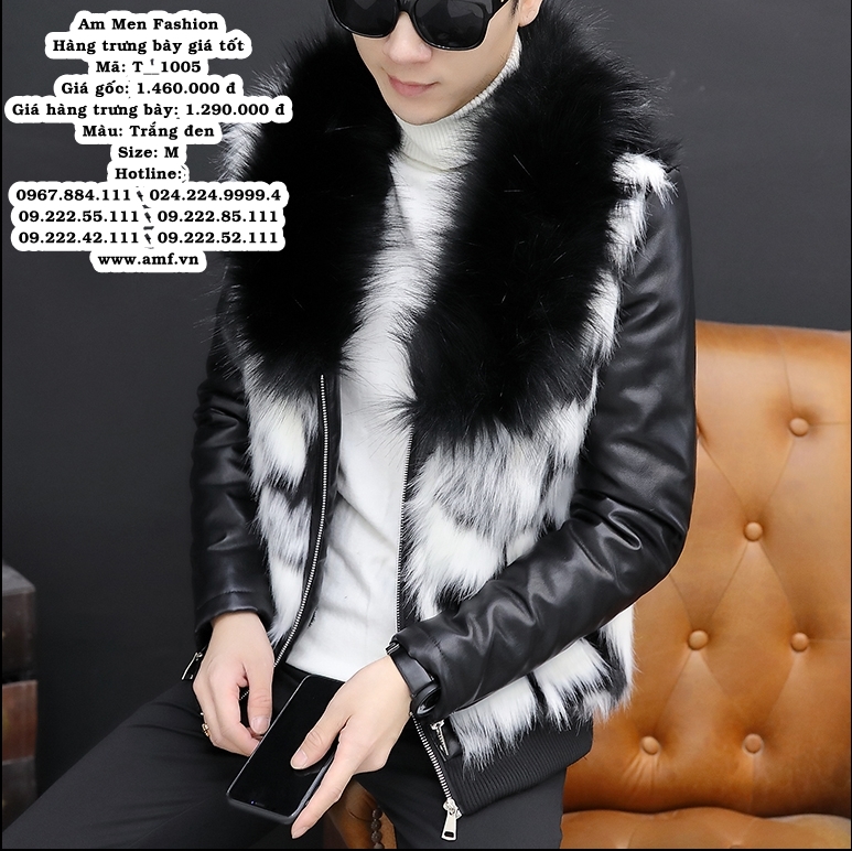 T1005 - Màu: Trắng đen - Size: M