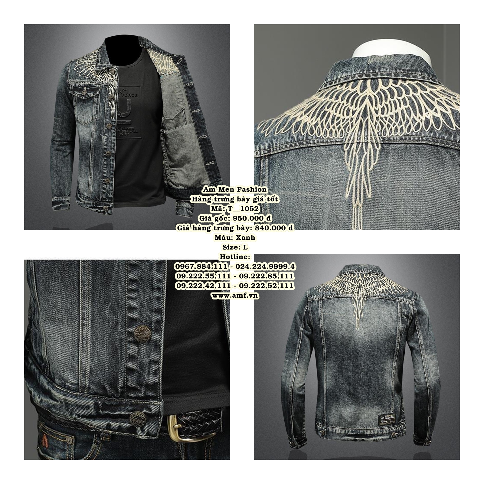 T1052 - Màu: Xanh - Size: L