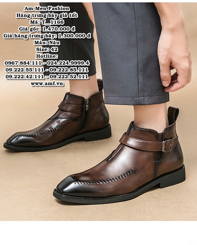 T1166 - Màu: Nâu - Size: 42