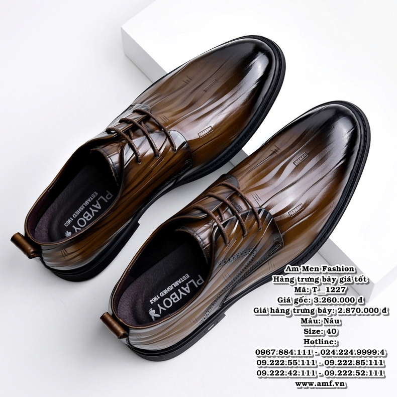 T1227 - Màu: Nâu - Size: 40