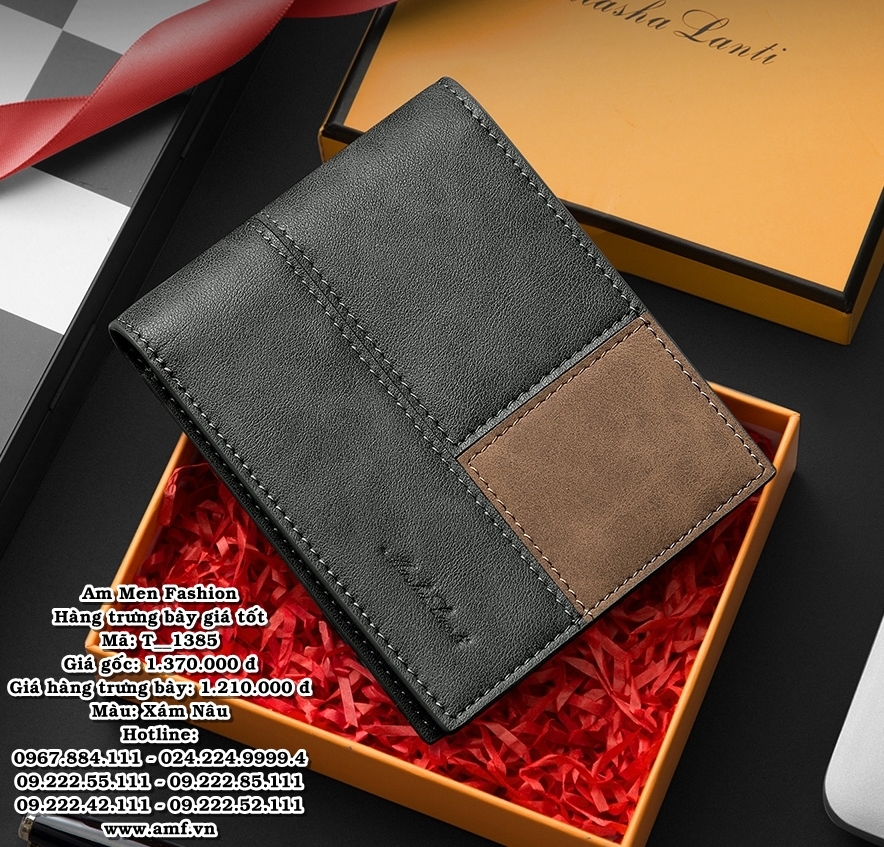 T1385 - Màu: Xám Nâu - Size: