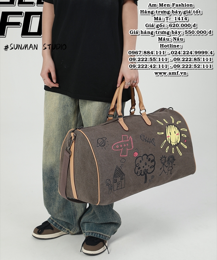 T1414 - Màu: Nâu - Size: